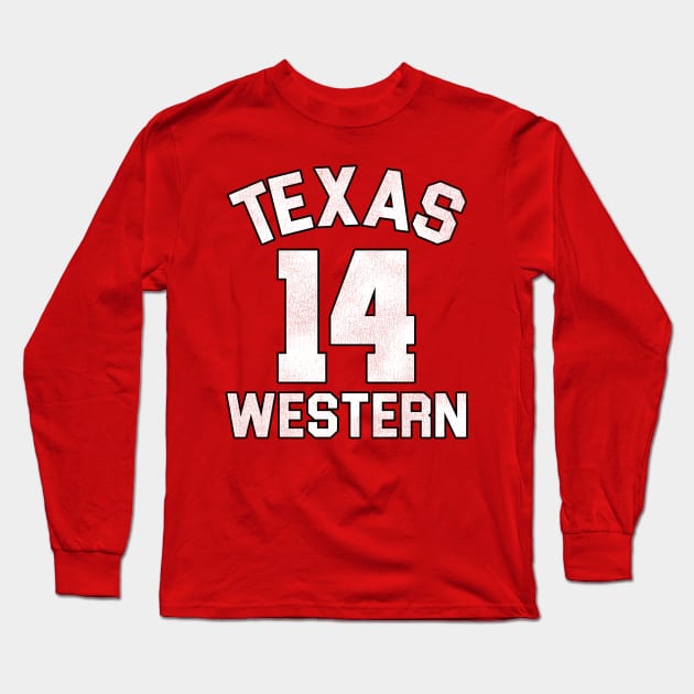 Texas Western Joe Hill Glory Road Movie Basketball Jersey Long Sleeve T-Shirt by darklordpug